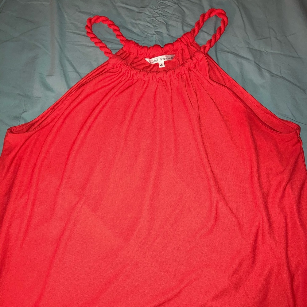 Orange halter top